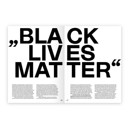20.20 – Auf dem (Um)weg nach Tokio, Seite 26/27: Black Lives Matter