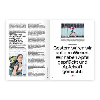 20.20 – Auf dem (Um)weg nach Tokio, Seite 80/81: Gesa Krause