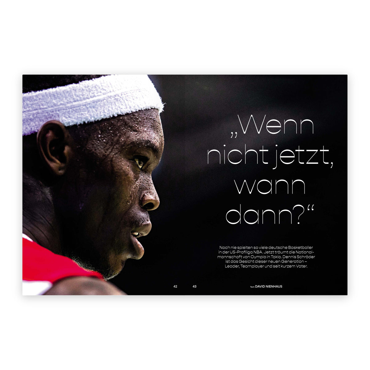 20.20 – Auf dem Weg nach Tokio, Seite 42/43: Dennis Schröder