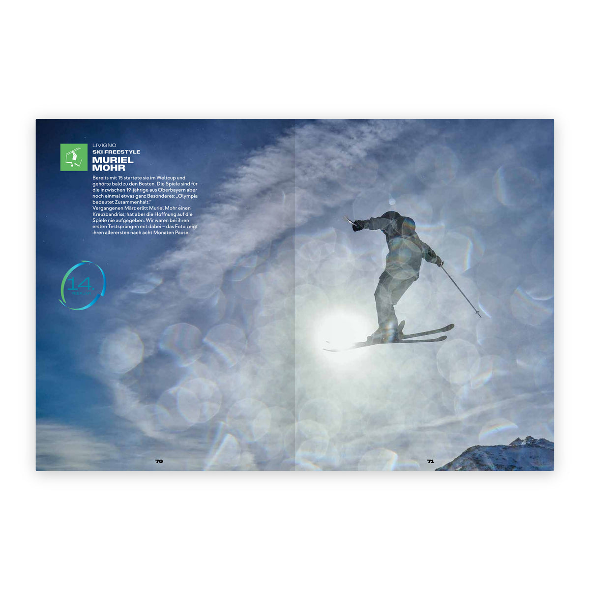 MILANO CORTINA.26 – Deutschlands Winterstars: Mission Gold, Seite 70/71: Muriel Mohr