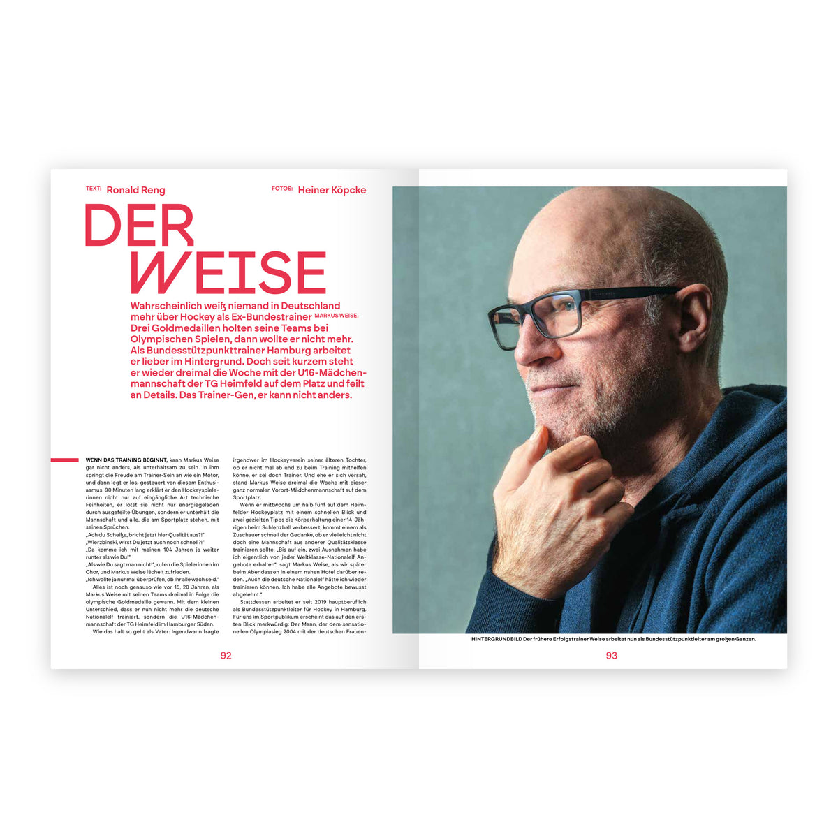 PARIS.24 – Aus Liebe zum Sport, Seite 92/93: Markus Weise