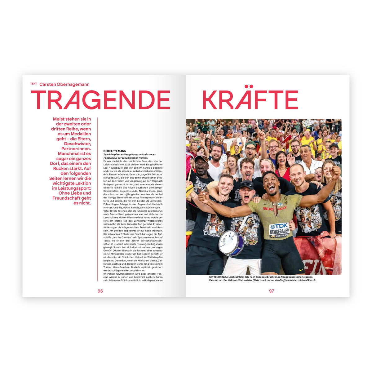 PARIS.24 – Aus Liebe zum Sport, Seite 96/97: Tragende Kräfte