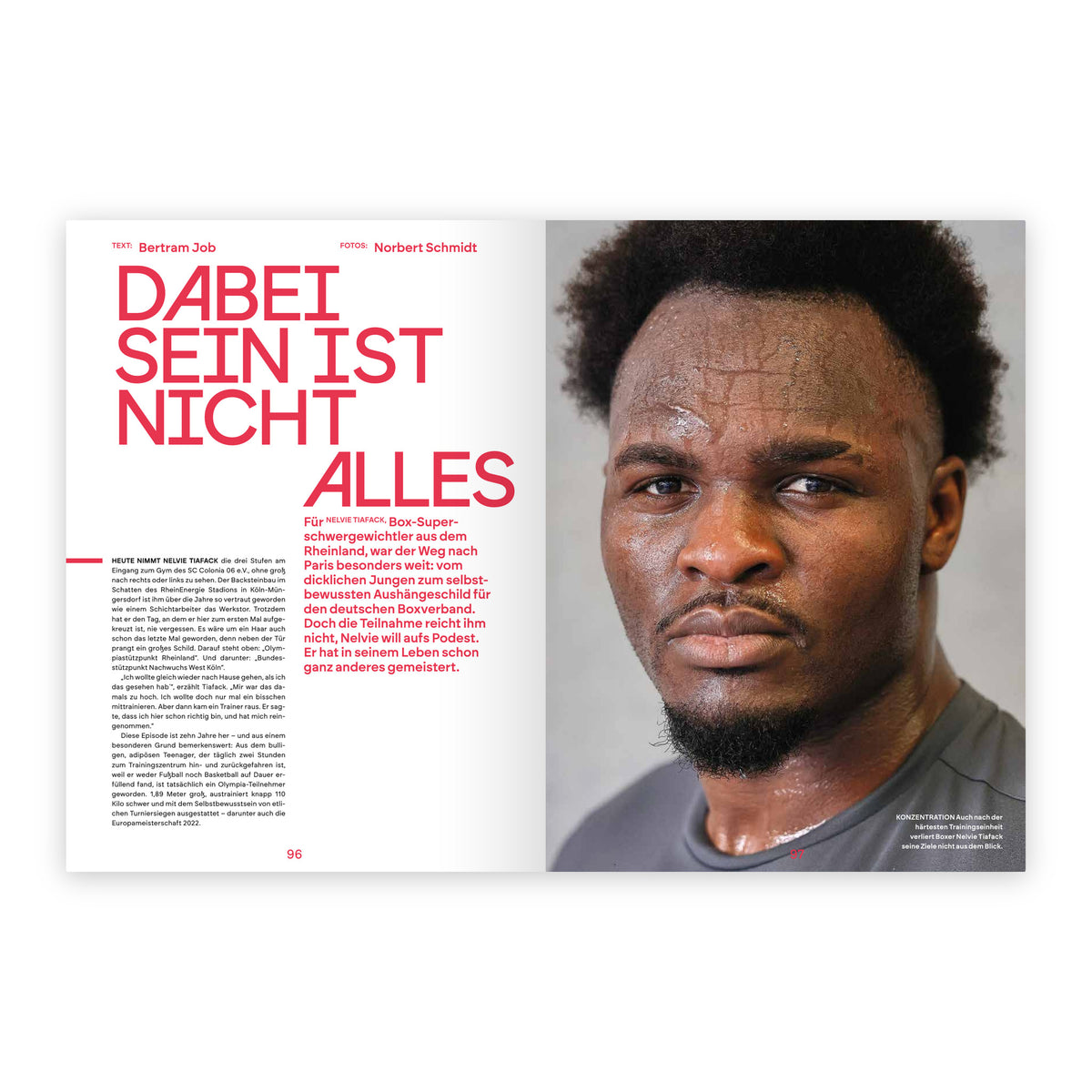 PARIS.24 – Sport ganz nah, Seite 96/97: Tiafack