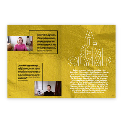 PEKING.22 – Das Magazin der Winterstars, Seite 12/13: Auf dem Olymp